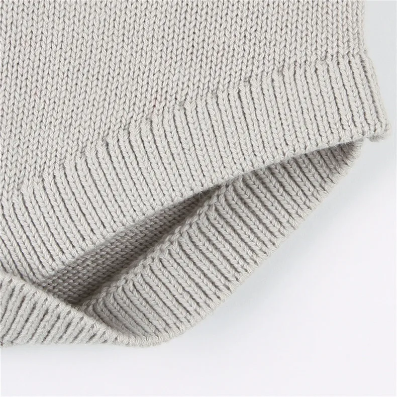 Одежда для новорожденных; Bebes Bodysuit Весенняя одежа для малышей, комплекты для девочек Забавный комбинезон в виде животных лиса вязаный свитер для маленьких мальчиков Боди Топы с длинными рукавами, детская одежда