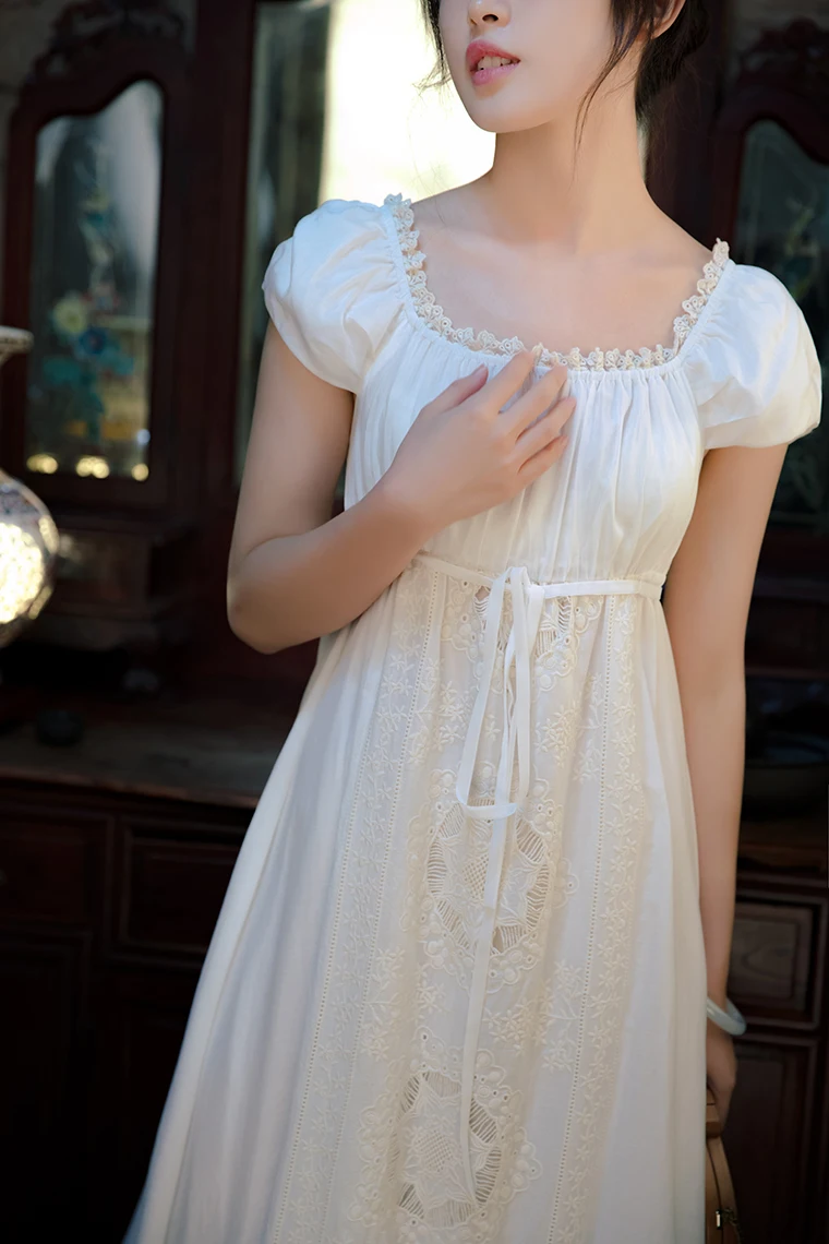 Vestido, женское летнее длинное платье мятно-зеленого цвета, шелковое, хлопковое, винтажное, королевское, элегантное, кружевное, с вышивкой, белое/фиолетовое, vestidos de festa2019