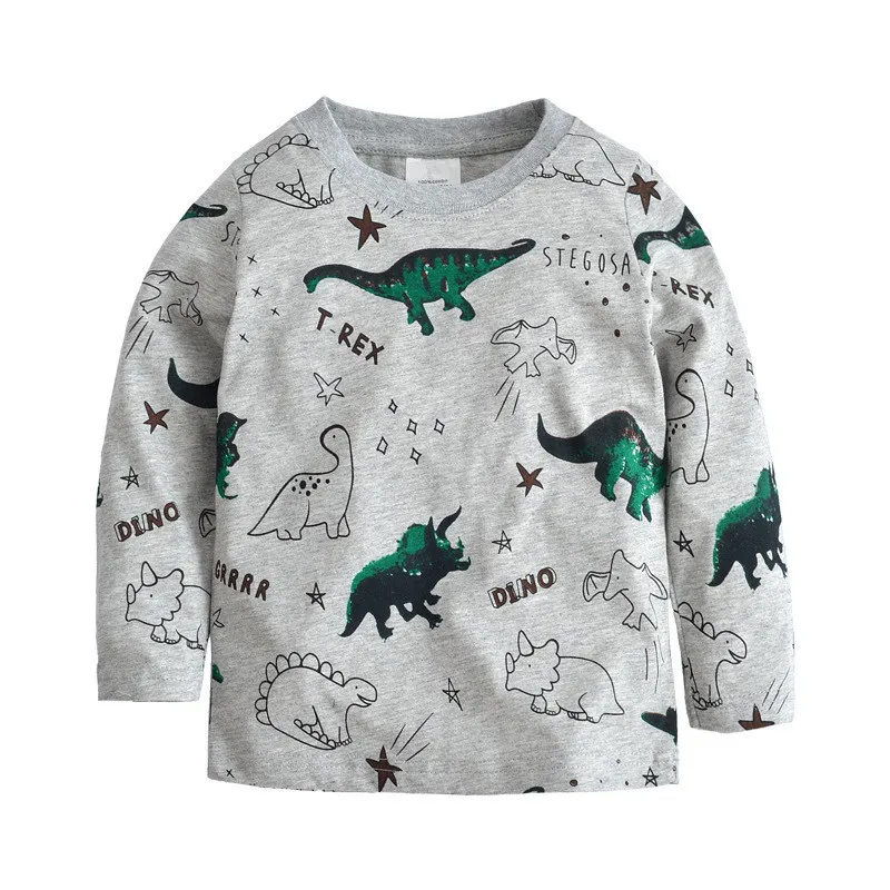 Children's t shirts cotton baby boys tops new arrival long sleeve knitted fashion autumn hot selling kids cars top | Детская одежда