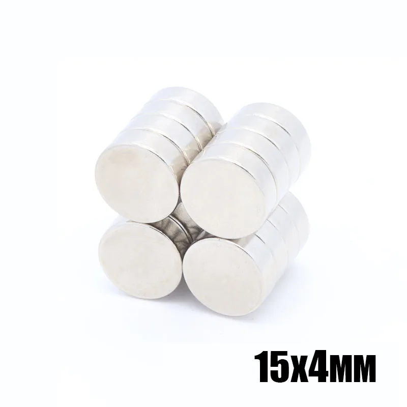 100 шт. 15x4 мм неодимовый магнит супер сильный Неодимовый Диск D15 * 4 редкоземельный
