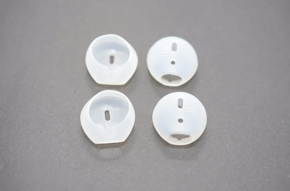 2 пары Противоскользящих мягких силиконовых сменных ушных вкладышей для