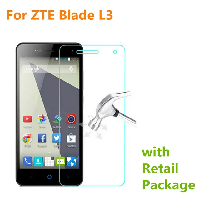 2.5D ZTE Blade L3 закаленное стекло оригинальная Высококачественная защитная пленка