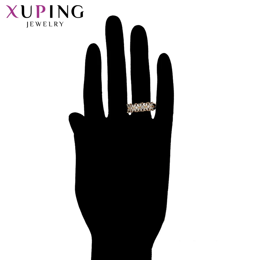 Xuping модное кольцо для женщин, вечерние, позолота, синтетический кубический цирконий, ювелирные изделия, популярный дизайн, S200.3-16234