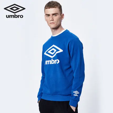 Umbro, мужская спортивная одежда, мужские спортивные костюмы, куртка для бега, тренировочный костюм с круглым вырезом, спортивный мужской свитер, спортивная одежда UO183AP2551 - Цвет: Синий