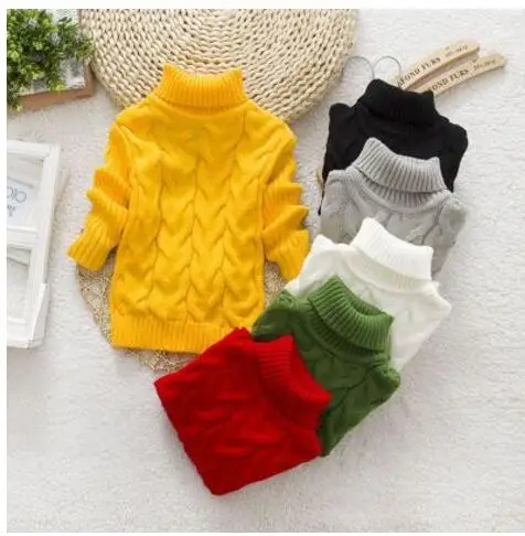 2017 children sweater new autumn and winter 0-2 years old boys girls warm thickened high collar |