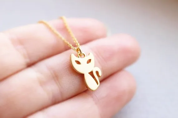 Модное ожерелье с подвеской в виде лисы большими глазами прекрасные ожерелья