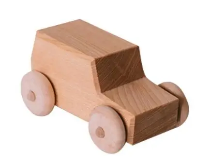 Игрушки деревянная игрушка автомобиль из цельного дерева Детская игрушка автомобиль мальчики и девочки деревянный - Цвет: Цвет: желтый