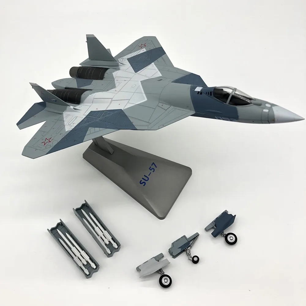 1:72 Масштаб Модель Su57 T50 сплав Материал самолет военная модель хобби Бесплатная
