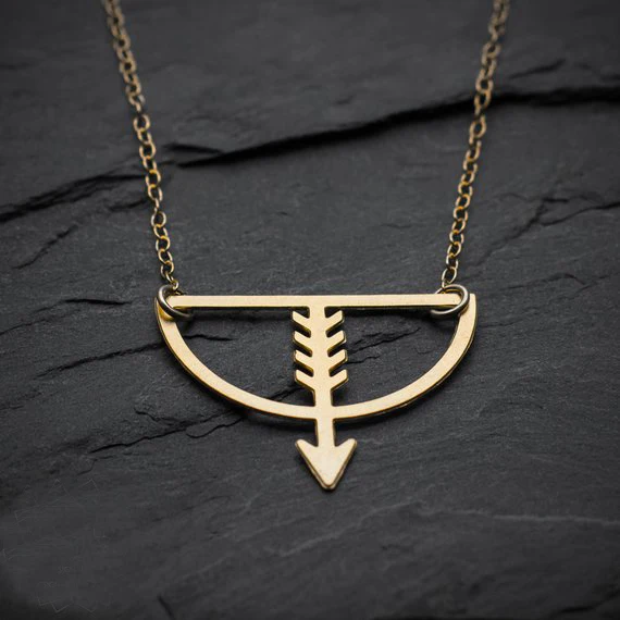 2018 Trendy Sagittarius Charm Bow Necklace Women Stainless Steel Jewelry Accept Drop Shipping YP6430 | Украшения и аксессуары