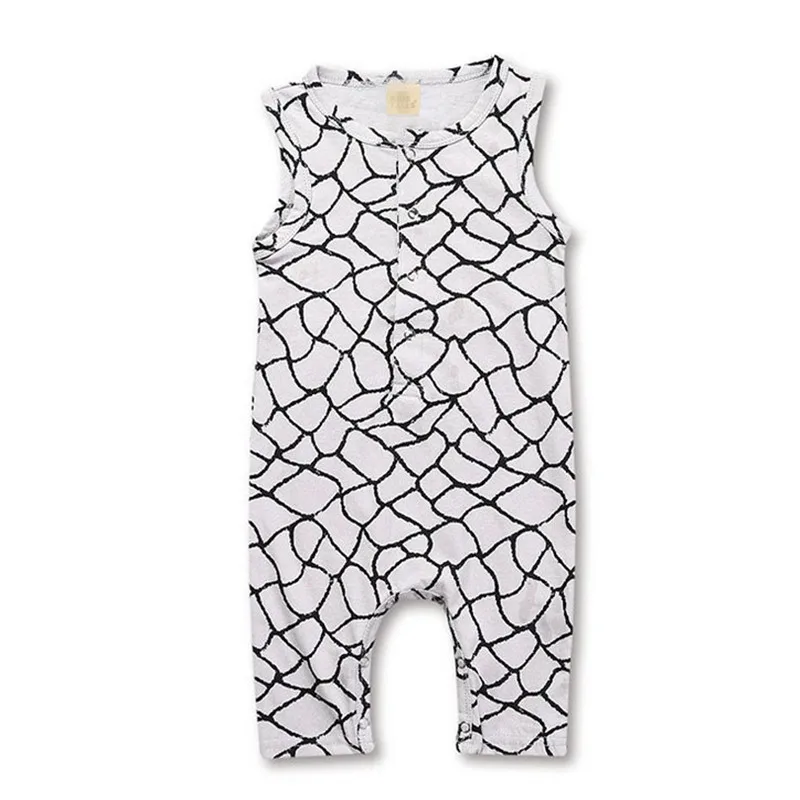 Летние Детские Комбинезоны Одежда для новорожденных мальчиков и девочек