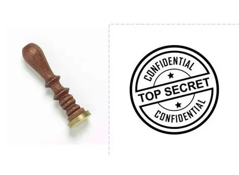 

Wax Seal Stamp -Top Secret-Confidential