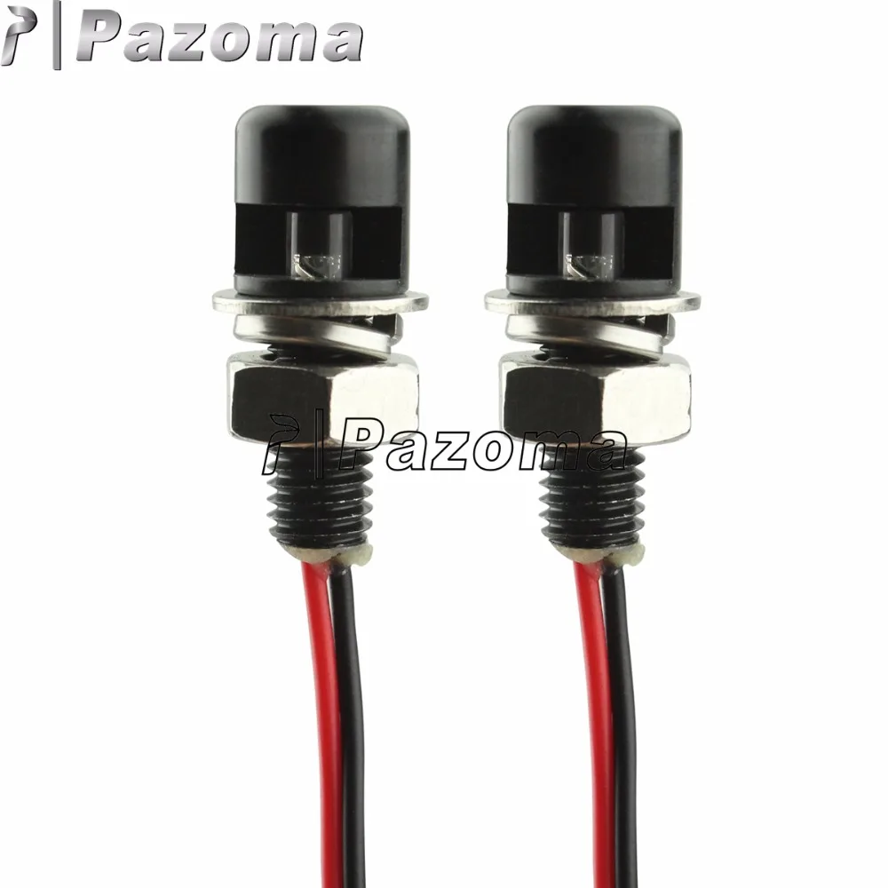 Черный Универсальный задний фонарь мотоциклетный болт с болтом фары для