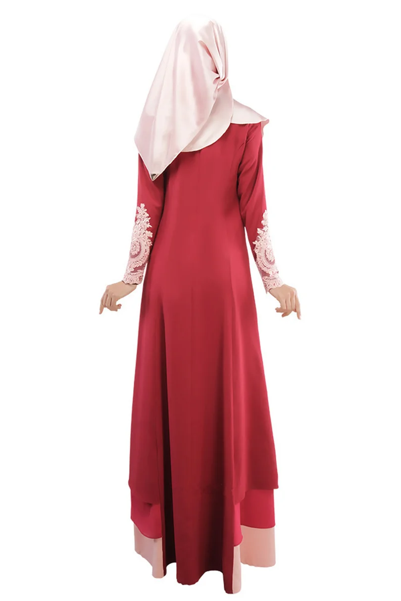 Аппликации мусульманская одежда шифоновое платье Турецкая женская Абайи для