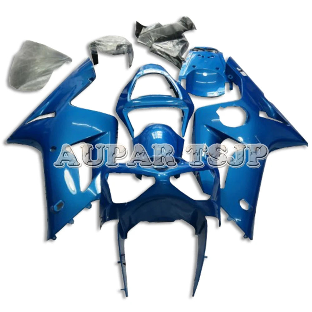

Fairings Fit For Kawasaki ZX6R 2003 2004 ZX636 03 04 ABS Injection Plastic Full Bodywork Shiny Blue Body Frames