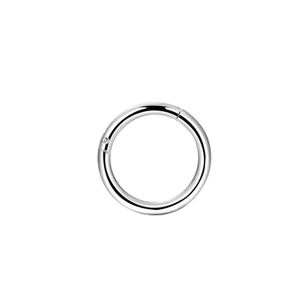 6mm pc Тело панк 16g шарнирные сегментные кольца 316L хирургическая сталь для носа и губ обруч Пирсинг для носовой перегородки Tragus Daith серьги для ушного хряща пирсинг - Окраска металла: 6mm pc