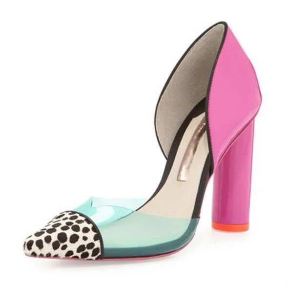 Zapatos Nujer сезон лето-осень Новинка Разноцветные туфли в горошек женские