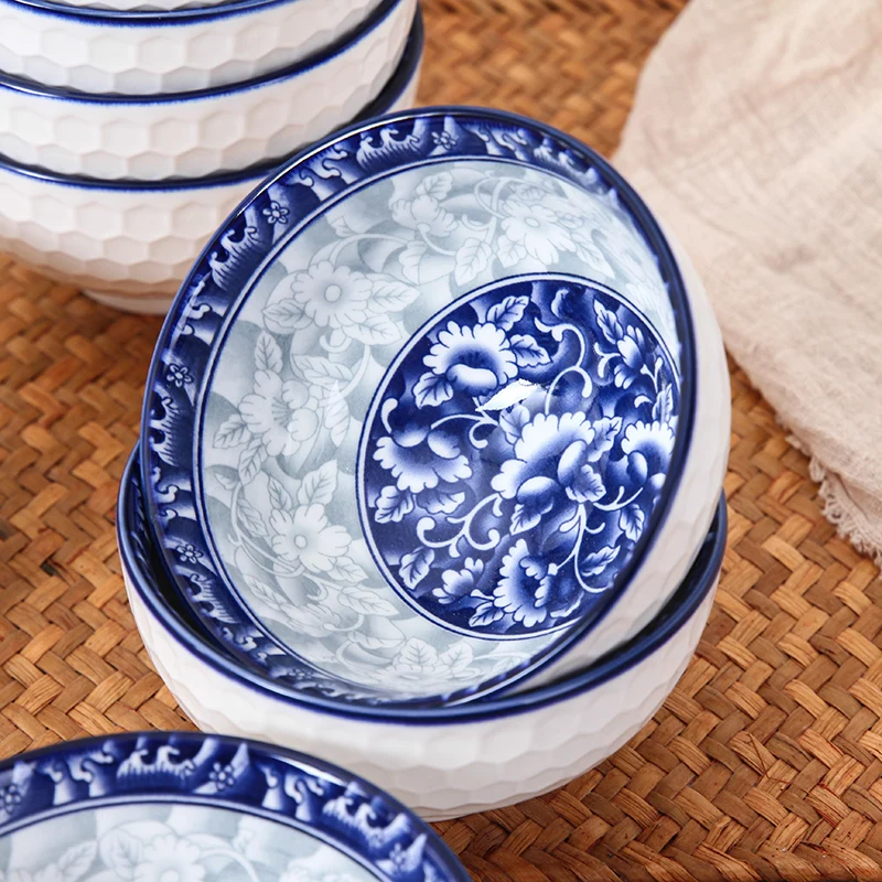 10 шт./компл. японский синий и белый фарфор чаша комплект домашней одежды одежда