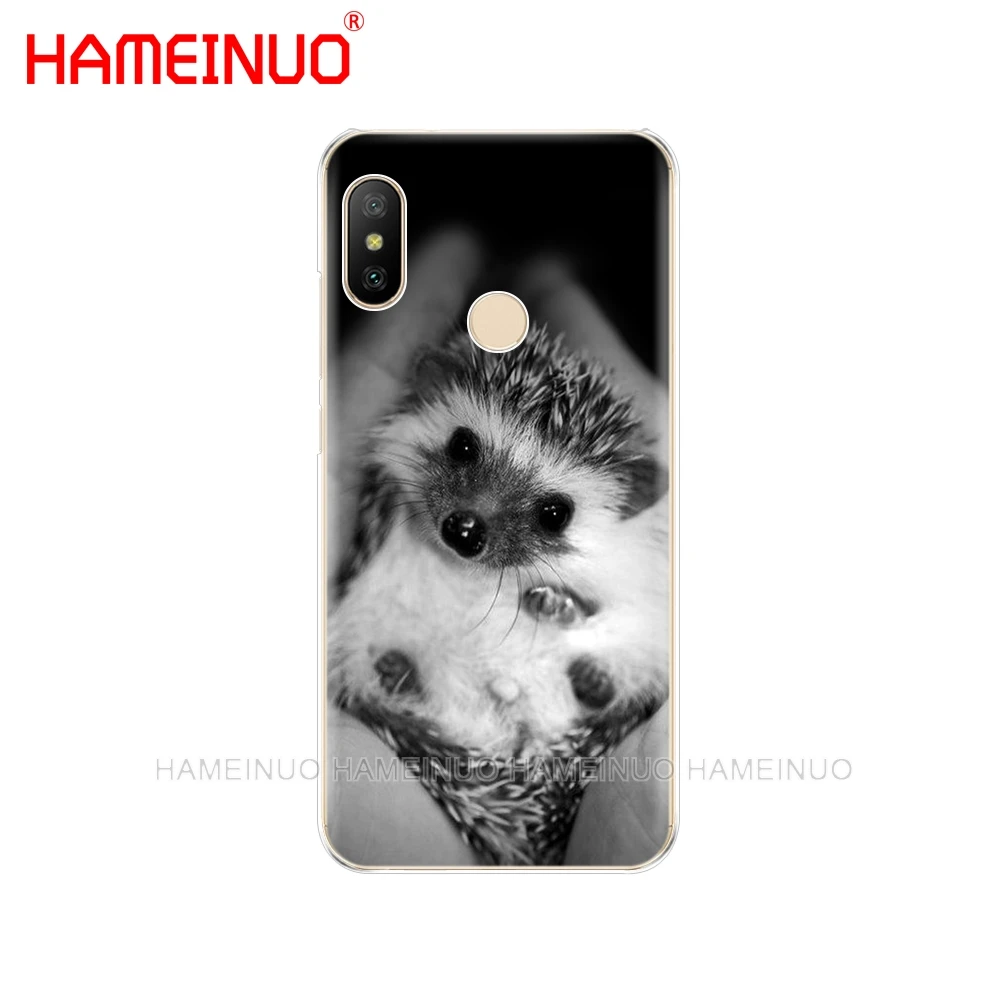 HAMEINUO Ежик милые животные Чехол-крышка с рисунками для Xiaomi Mi 8 se A2 lite redmi 6 6a 6 pro Примечание 6 PRO pocophone F1 redmi s2 - Цвет: 43313