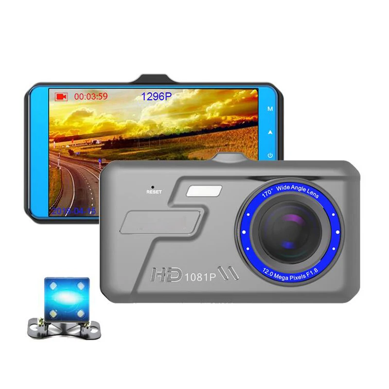 4 &quotips Автомобильный видеорегистратор супер ночного видения ADAS 1296P видеокамера