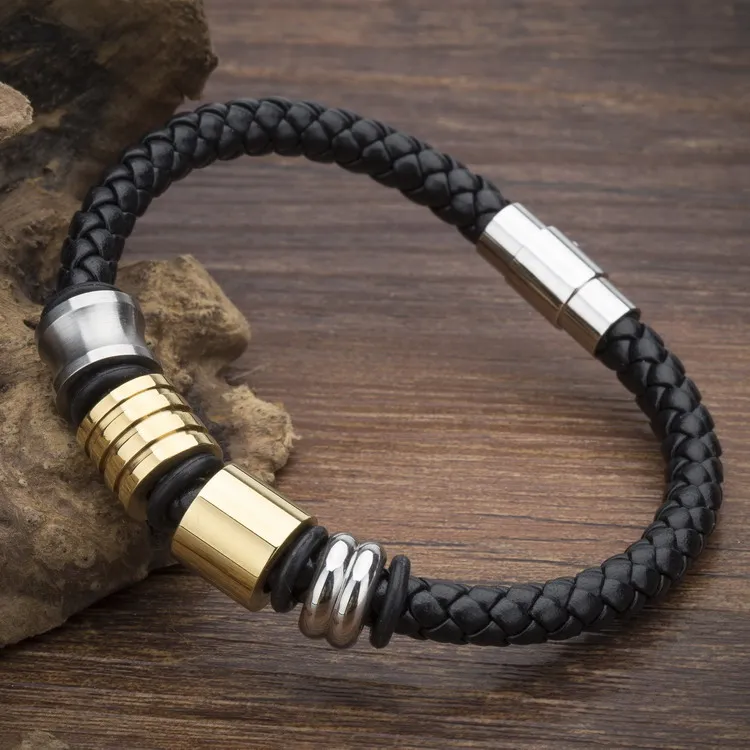 Женский браслет из натуральной кожи винтажный нержавеющей стали 2019|bracelets for|leather