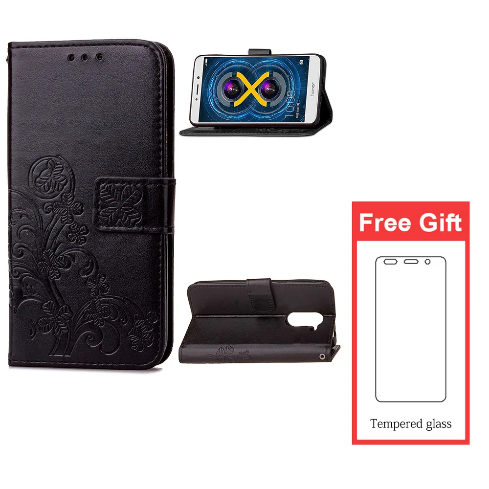 Чехол для телефона Huawei Honor 6X откидная задняя крышка из искусственной кожи