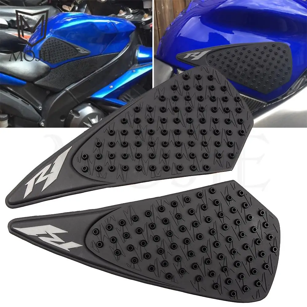

For Yamaha YZF R1 YZF-R1 YZFR1 2004-2008 2005 2006 2007 Tank Sticker 3D Motorcycle Gas Fuel Tank Pad Protector Sticker Decal