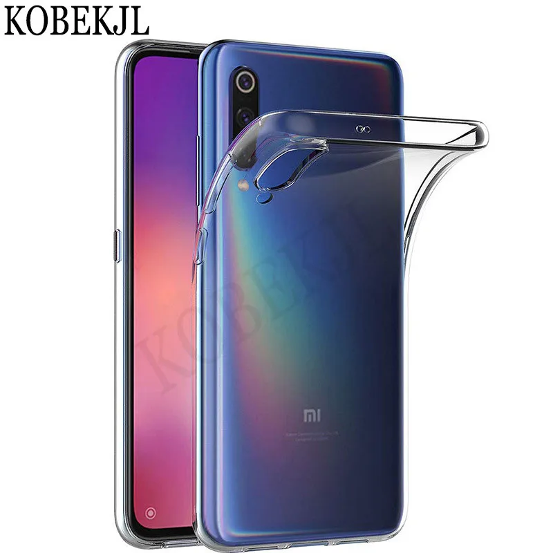 Мягкий чехол Xiaomi Mi 9 силиконовый прозрачный футляр ТПУ задняя крышка для телефона