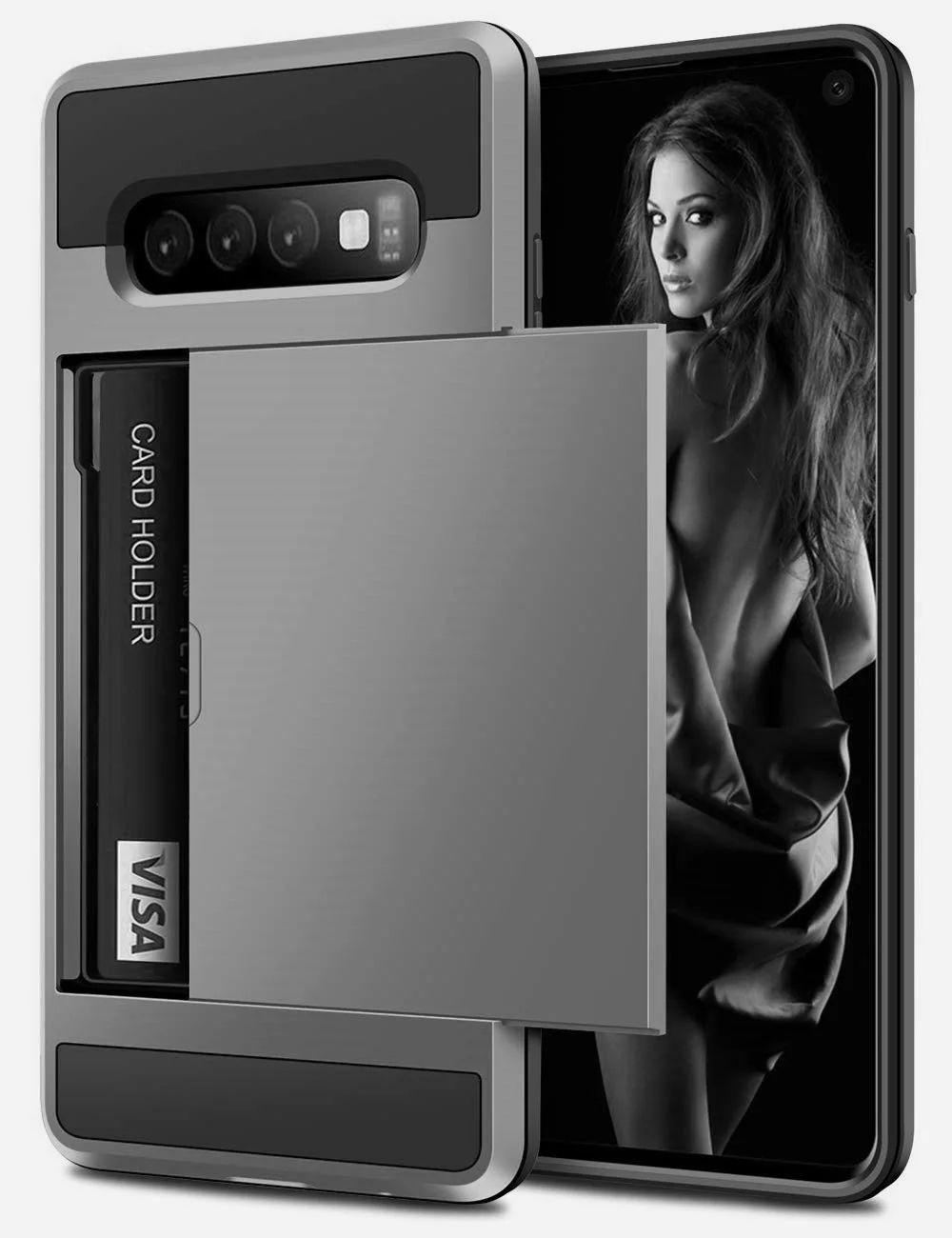Для samsung galaxy S10 плюс S10E S10 5G S9 S8 S7 Edge чехол слот для карт памяти Раздвижная Дверь чехол для A7 A8 плюс J3 J7 J8 J4 J6 плюс