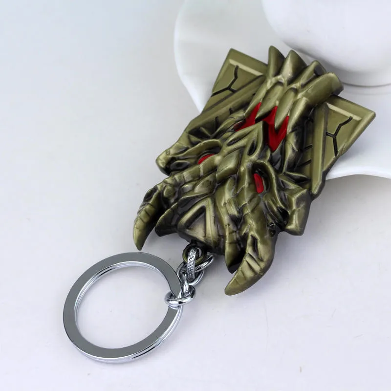 

The Hearts of the Freljords Key Chain Hero Braum Shield Alloy Keychain Accessories Pendant Key Ring Charms Keychains for Ladies