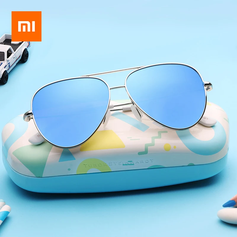 Xiaomi TS, Модные Винтажные Солнцезащитные очки, Классическая Металлическая оправа, TAC, поляризационные солнцезащитные очки, анти-УФ, детские солнцезащитные очки, очки