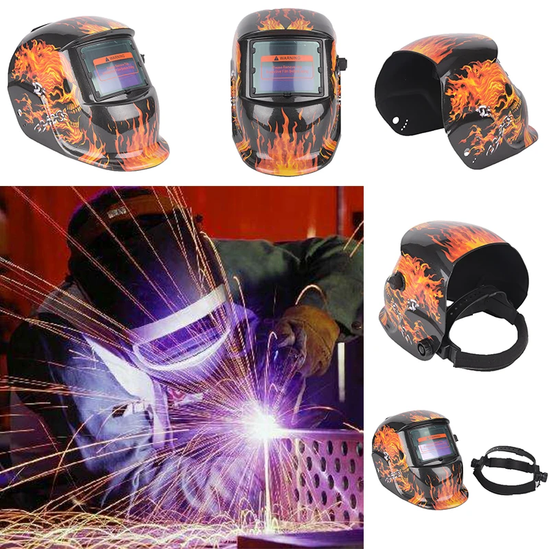 

Rechangeable Battery 4 Arc Sensor Big View Solar Auto Darkening/Shading Grinding/Polish Welding Helmet/Welder Goggles/Mask/Cap