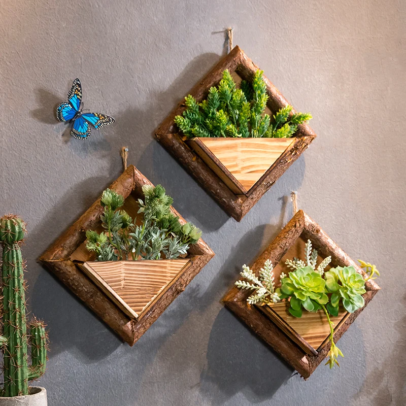 Креативный настенный Железный Стекло цветочных горшков под заказ с цветком