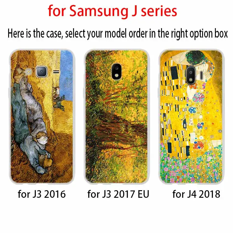 Чехол для телефона с изображением Винсента Ван Гога подсолнуха Samsung Galaxy j6 J8 J7 J5 J3 J4