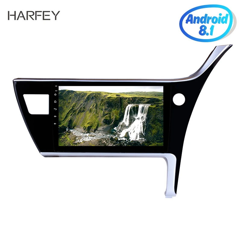 Harfey 10 1 &quotAndroid 8 2Din автомобильный Радио мультимедийный плеер для 2017 Toyota Corolla RHD Wifi