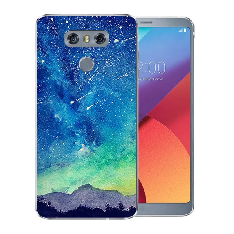 5 7-дюймовый чехол для LG G6 мягкий ТПУ LGG6 Ультратонкий с рисунком звездного неба