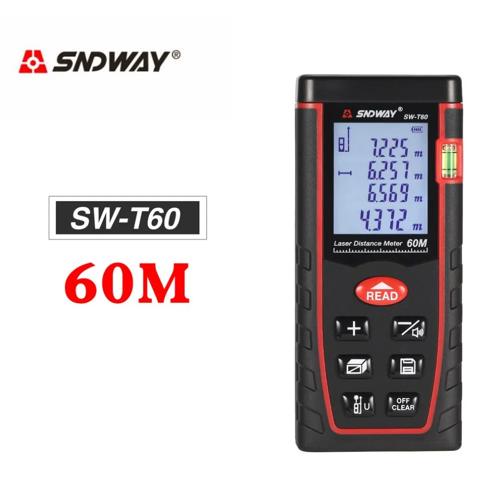 SNDWAY SW-T40/60/80/100 40/60/80/100 м ручной лазерный дальномер trena измерительный прибор |