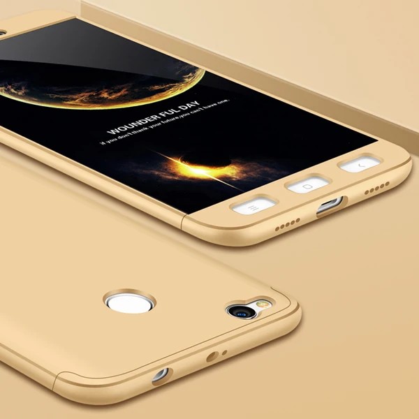 Для Xiaomi redmi 4x чехол 3 в 1 жесткий чехол Полный Защитный чехол для телефона s capas Vpower для Xiaomi redmi 4x чехол 5,0 - Цвет: gold