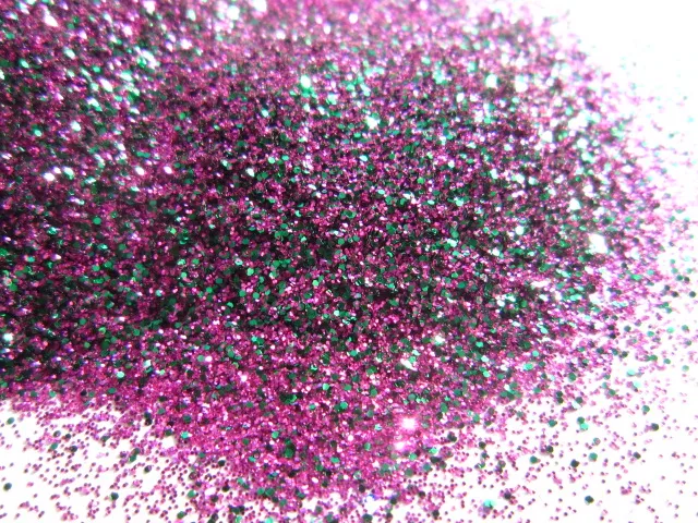 Смешанный розовый и зеленый маленький размер растворитель блеск для гелевого