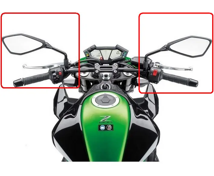Мотоциклетные зеркала ПОДХОДИТ KAWASAKI z250 z250sl Z750 Z800 Z1000 ZRX400 ZRX11 зеркалом заднего вида зеркала зеркало заднего вида