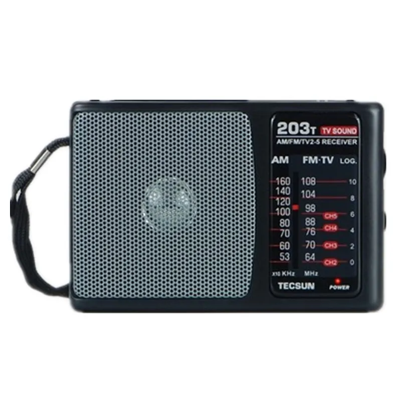 Мини TECSUN R 203T FM/mw/ТВ звук Радио карман Размеры высокая чувствительность FM приемник