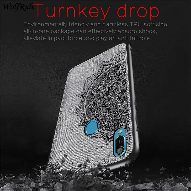 Для Huawei Honor 8A Pro Чехол TPU рамка ткань бампер жесткие задние чехлы для телефонов Funda 6