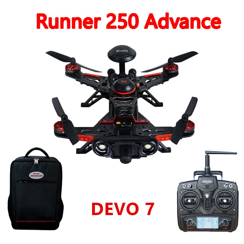 Walkera Runner 250 Advance 250(R) GPS System RC Quadcopter with DEVO 7 /OSD/1080P Camera/Backpack RTF | Электроника