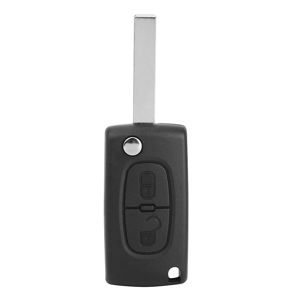 2 кнопки телеуправления ключ оболочки автомобиля запасные части для Peugeot 307 408 308