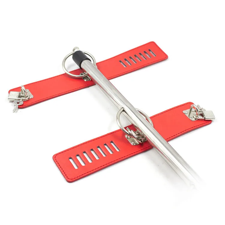 Нержавеющая сталь металлический распределитель с ПУ кожей секс-связывание