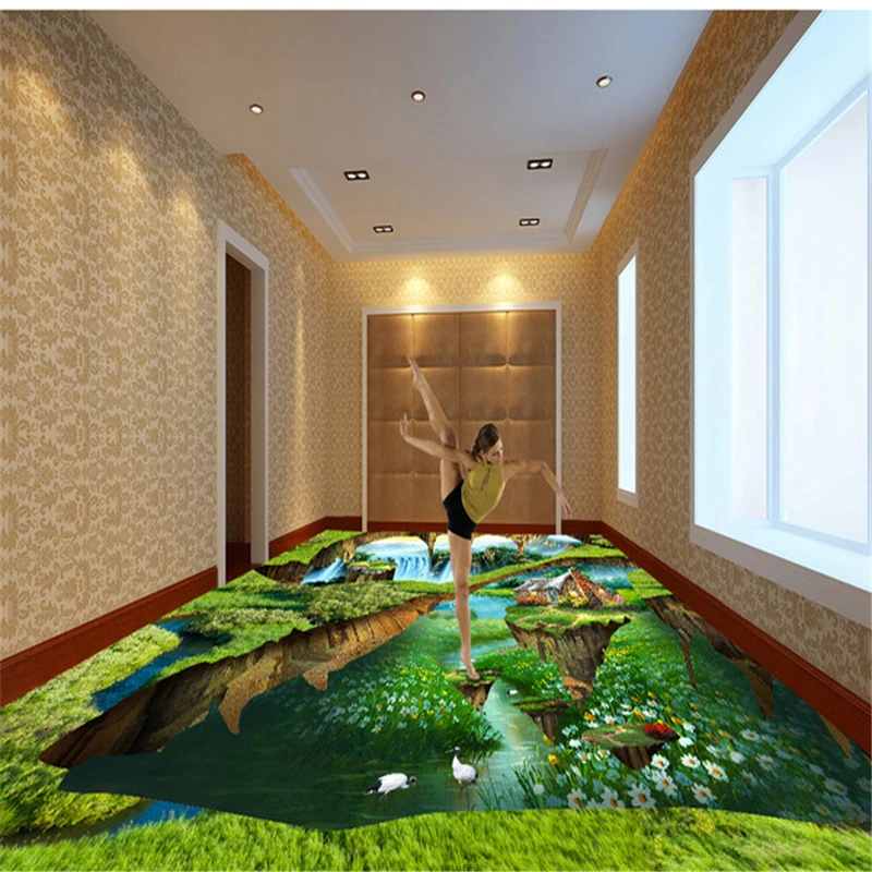 Фотообои beibehang 3D на заказ картина для пола в спальне гостиница фотообои 3D|3d photo|3d