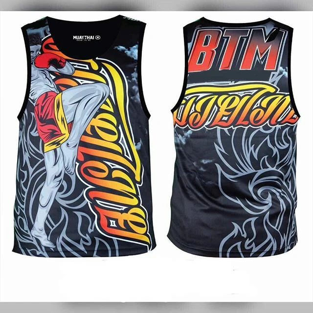 Новый стиль Муай Тай майки джиу джитсу сублимационный Печатный бокс Джерси