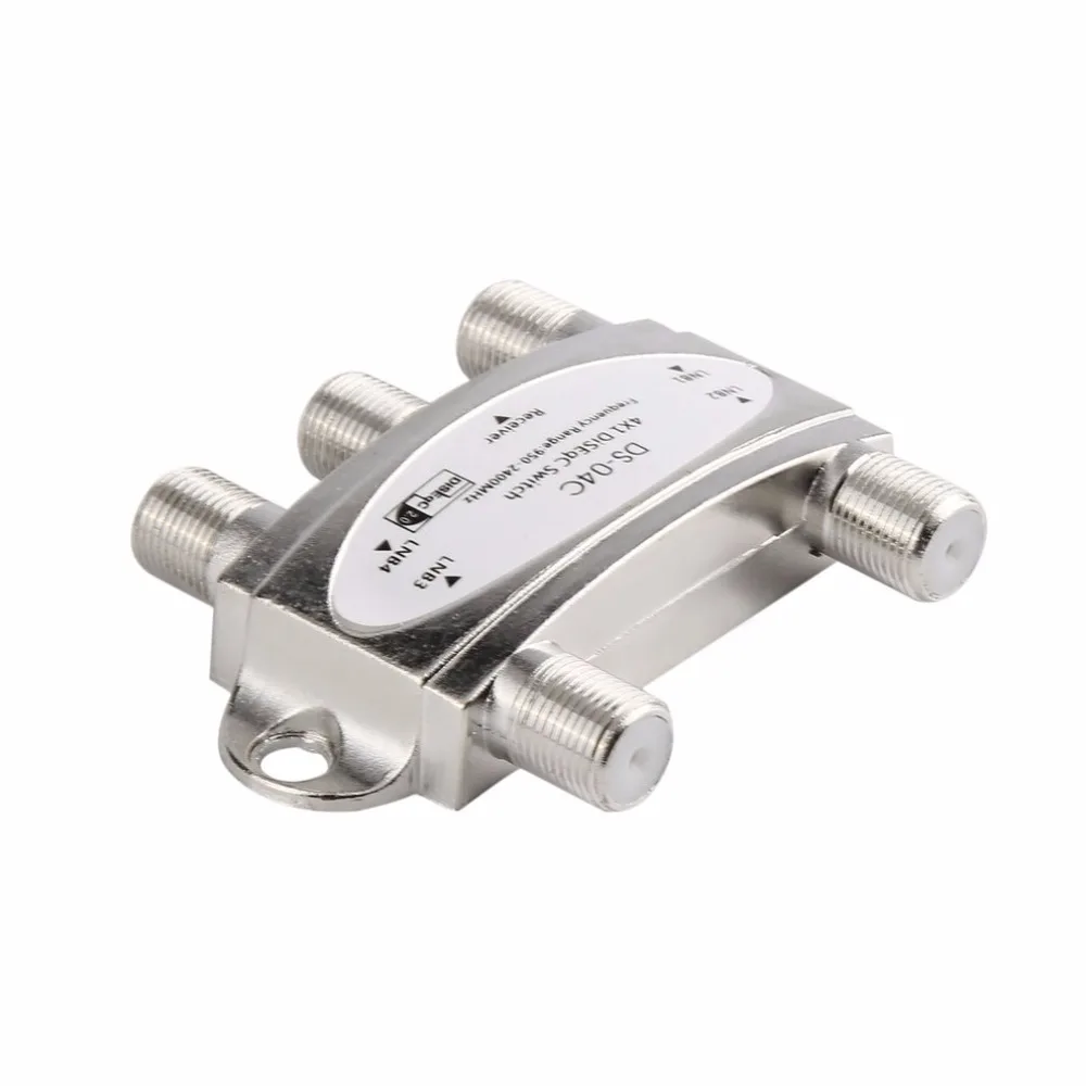 Новинка 2017 Wideband 4x1 DiSEqC 2 0 Модель 4x1W Премиум спутниковый переключатель FTA тарелка LNB
