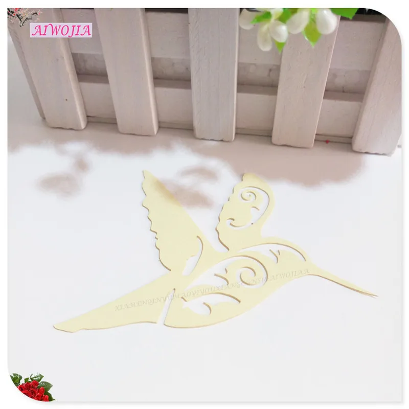 Лидер продаж 50 шт. в упаковке свадебное украшение Летающие птицы место карта имя