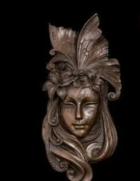 Латунная статуя "Павлин" из медных художественных изделий для домашнего украшения, мягкий настенный орнамент, скульптура-подвеска.