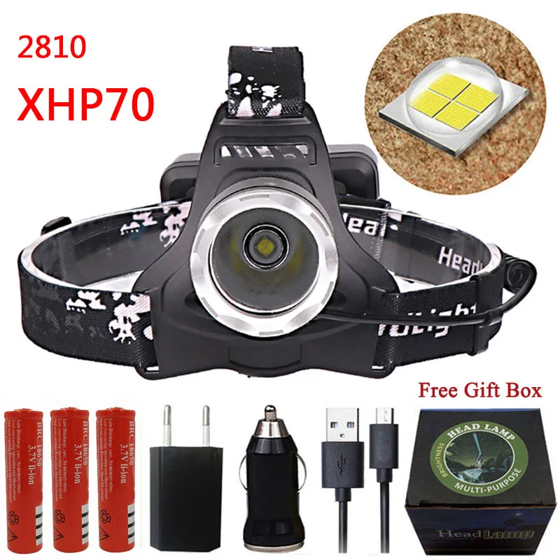 I Litwod Z207307 CREE XHP70 30000LM светодиодный налобный фонарь PK 3 шт. CREE 3* XM-L2 U3& 3* COB фонарь - Испускаемый цвет: I